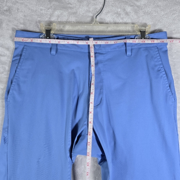 Rhone Commuter Straight Pants Mens 32x28 Light Blue Stretch Flat Front Casual - Picture 6 of 8